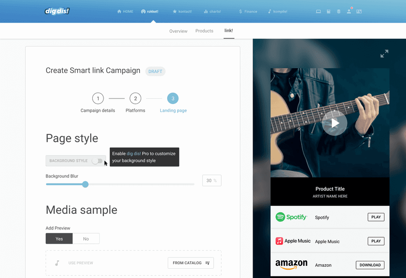 dig dis! Vertriebsmanagement Screenshot